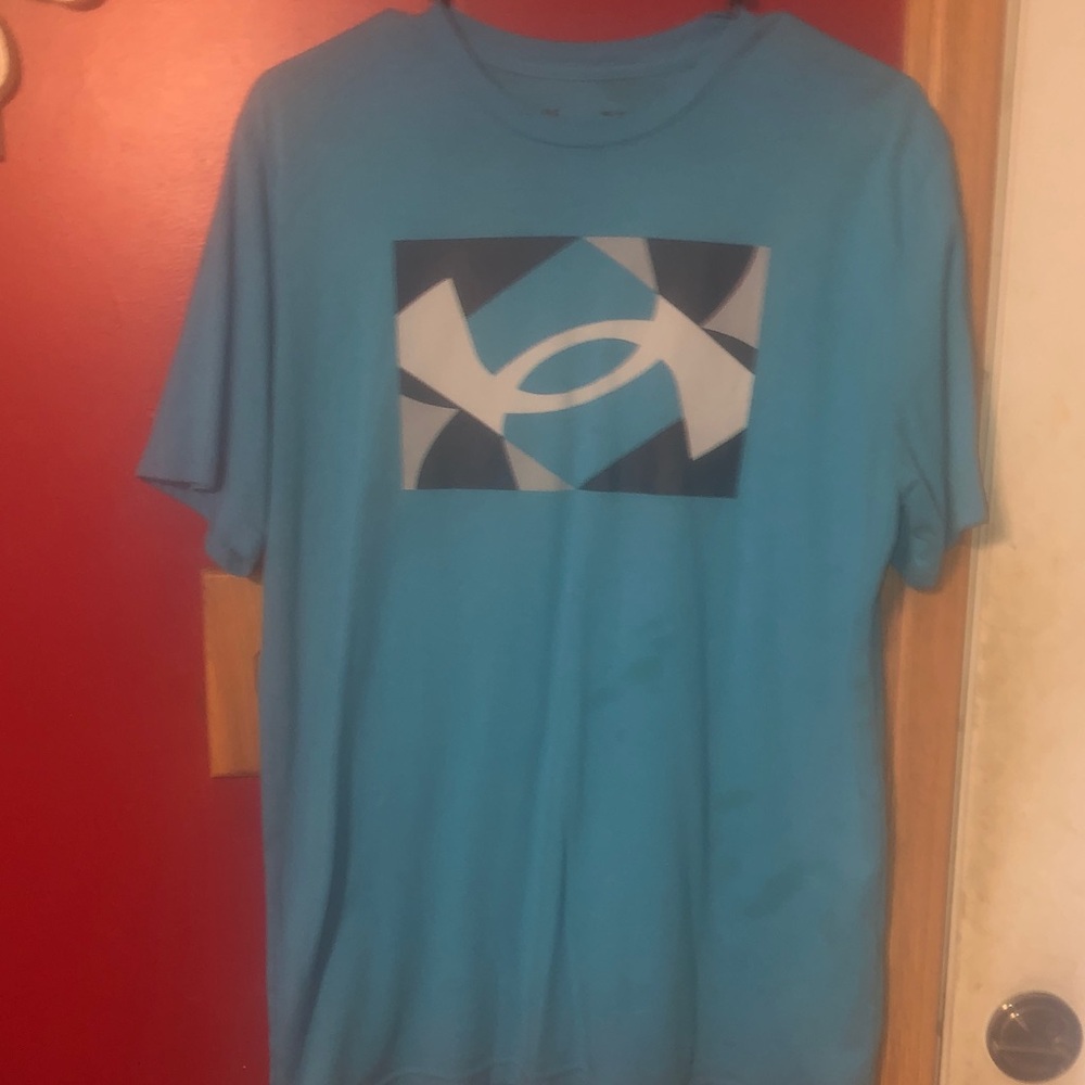 Under Armour Teal and Black Graphic Tee